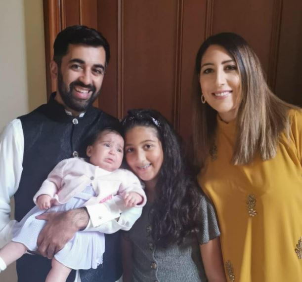 Nadia El-Nakla Wiki, Age, Net Worth, Family, Nationality, Bio & Facts About Humza Yousaf's Wife 4 Nadia El-Nakla with her husband and daughters