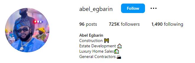 Abu Abel Wiki, Biography, Age, Parents, Net Worth, Wife, Tribe, Height & More 11 Abu Abel's Instagram account
