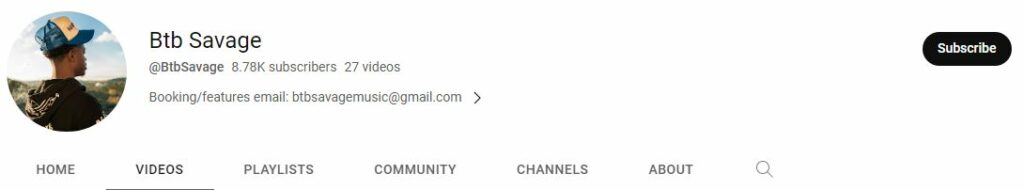BTB Savage Wiki, Age, Net worth, Death Cause, Girlfriend, Parents, Height, Biography & More 8 BTB Savage Youtube channel