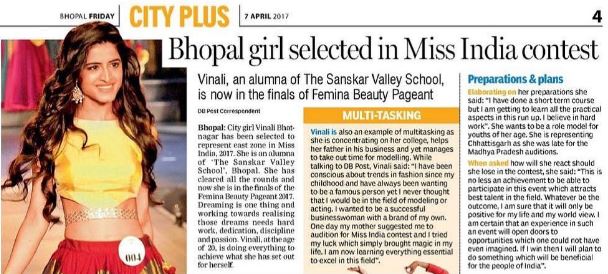 Vinali Bhatnagar Age, Wiki, Biography, Height, Parents, Boyfriend, Net Worth & More 11 Bhatnagar featured on magazine articles