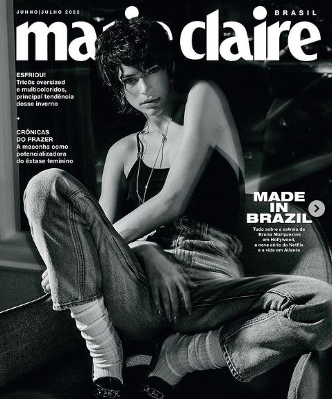 Bruna appeared on magazine covers