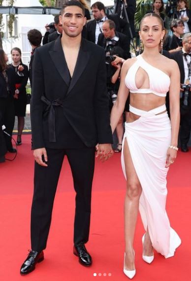 Hiba Abouk Age, Religion, Children, Height, Parents, Nationality, Husband, Biography & More 7 Hiba with her husband Achraf Hakimi