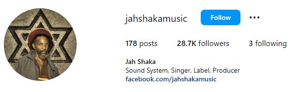 Jah Shaka Age, Wife, Biography, Net Worth, Death Cause, Family, Real Name, Dance & More 11 Jah Shaka's Instagram account