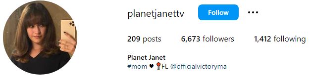 Janet Von Schmeling Wiki, Age, Net Worth, Kids, Family, BIO & Facts About Drake Bell's Wife 12 Janet Von's Instagram account