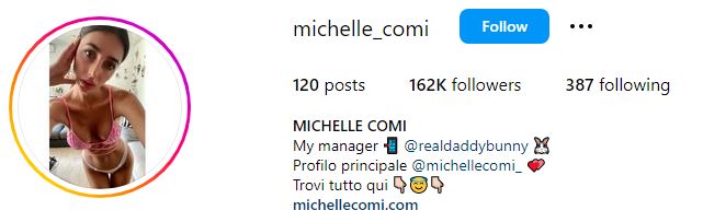 Who is Michelle Comi? Wiki, Biography, Net Worth, Age, Boyfriend, Family, Height & More 8 Michelle's Instaram profile