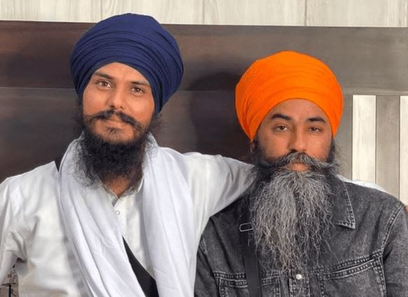 Papalpreet Singh with Amritpal Singh