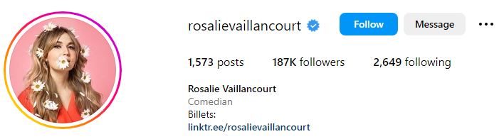 Rosalie Vaillancourt Wiki, Age, Husband, Family, Height, Net worth, Biography & More 10 Rosalie's Instagram account