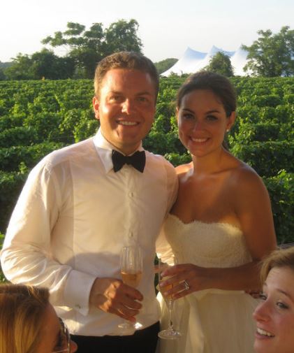 Taylor with her husband Brett Epstein