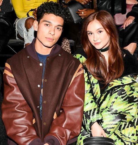 Anthony with his friend Anna