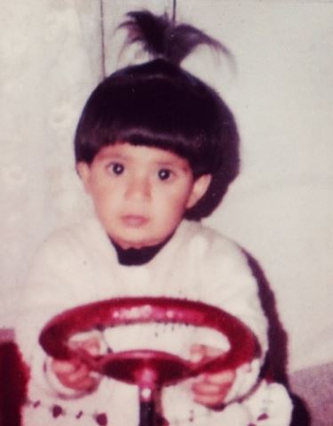 Childhood photo of Shahneel