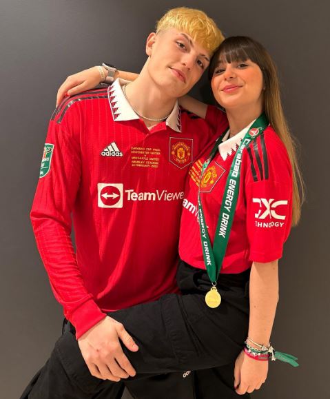 Eva Garcia and her boyfriend Alejandro Garnacho