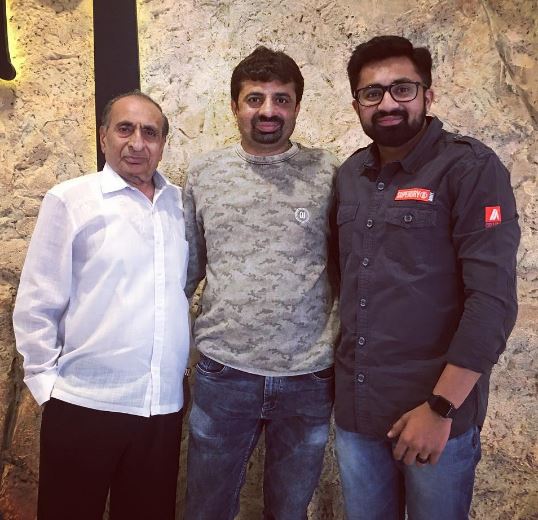 Who is Jay Gandhi? Meet Vaibhavi Upadhyaya's Fiance 6 Jay with his father and grandfather