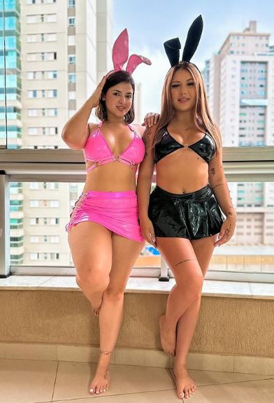 Kerolay with her friend