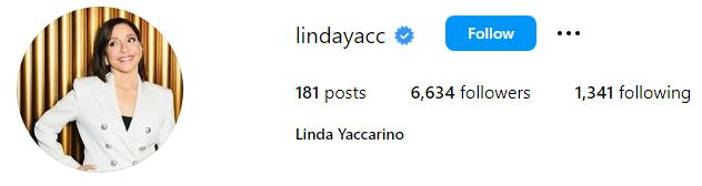 Linda Yaccarino Biography, Wiki, Age, Husband, Children, Net Worth, Education, Family & More 8 Linda's Instagram account