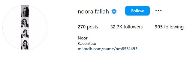 Noor Alfallah Wiki, Age, Parents, Father, Boyfriend, Affairs, Kids, AI Pacino, Instagram, Height, Net worth & More 15 Noor Alfallah's Instagram account