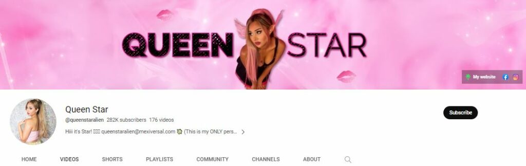 Queen Star Wiki, Age, Height, Parents, Boyfriend, Net Worth, Biography & More 9 Queen Star's Youtube channel