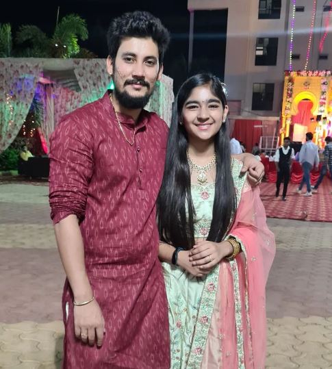 Rajveer with his sister Anshu Chaudhary