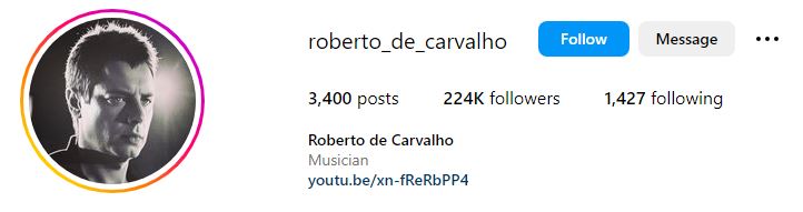 Roberto de Carvalho Wiki (Rita Lee's Husband) Age, Net Worth, Family, Kids, Biography & More 13 Roberto's Instagram account