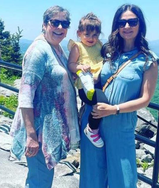 Adina with her mom Barbara and daughter Aria