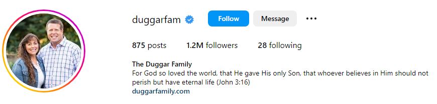 Michelle Duggar Wiki, Biography, Age, Husband, Children, Family, Net Worth & More 10 Duggar's Insta account