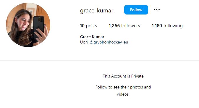 Grace Kumar (Nottingham Attack's Victim) Wiki, Age, Parents, Boyfriend, Death Cause, Biography & More 9 Grace Kumar's Instagram account