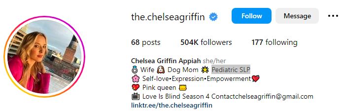 Chelsea Griffin (Love Is Blind) Wiki: Age, Height, Boyfriend, Family, Biography, Affairs & More 12 Griffin's Instagram account