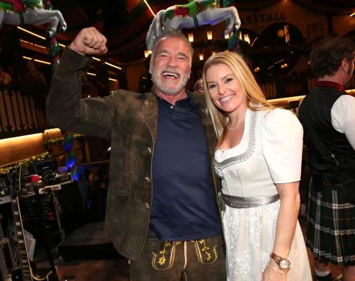 Heather Milligan with her boyfriend Arnold Schwarzenegger