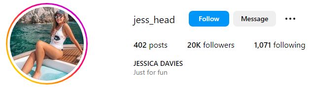 Jessica Davies (Travis Head's Wife) Wiki, Biography, Age, Children, Family, Career & More 11 Jessica's Instagram account
