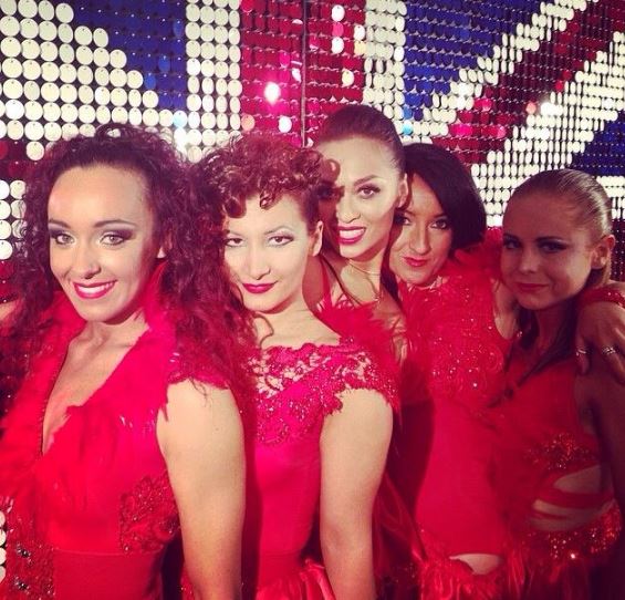 Kerri Anne with her co-stars