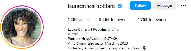 Laura Cathcart Robbins (Writer) Wiki, Husband, Age, Family, Books, Biography & More 8 Laura Cathcart's Instagram account