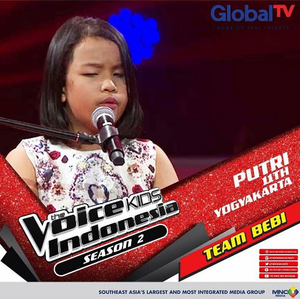 Putri Ariani Biography, Wiki, Age, Parents, Religion, Biodata, Songs, Nationality & More 6 Putri appeared in The Voice