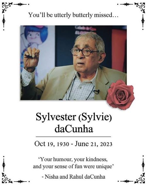 Sylvester Dacunha died at the age of 92