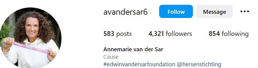 Annemarie van Kesteren (Edwin van der Sar's Wife) Wiki, Age, Children, Family, Net Worth, BIO & More 9 Annemarie van Kesteren's Instagram account