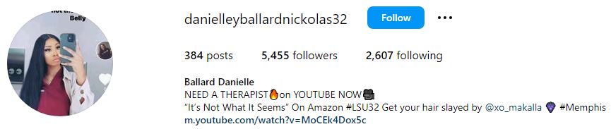 Danielle Ballard Wiki, Biography, Age, Death Cause, Height, Boyfriend, Parents, Stats & More 10 Danielle Ballard's Instagram account