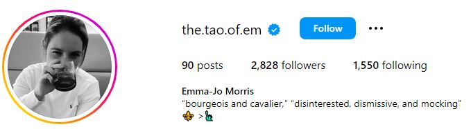 Emma-Jo Morris Age, Wife, Net Worth, Biography, Wiki, Family, Height & More 8 Emma-Jo Morris' Instagram account