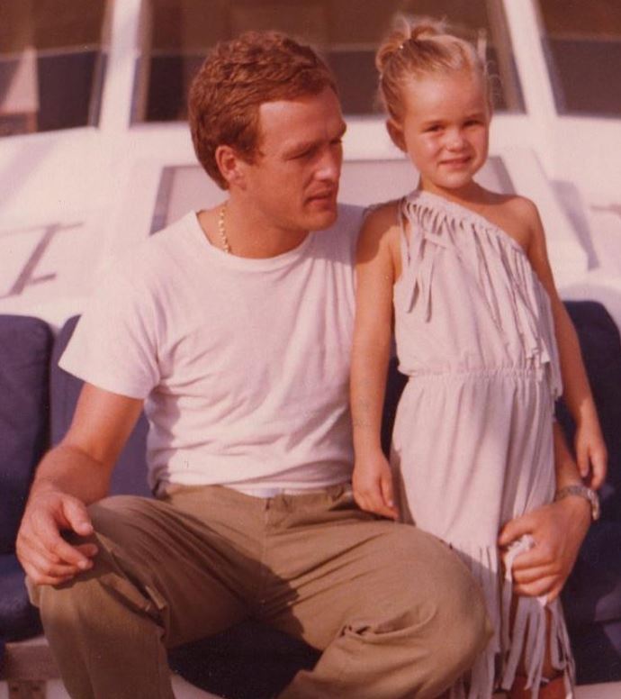 Laeticia Hallyday (Johnny Hallyday's Wife) Wiki, Age, Boyfriend, Net worth, Kids, Family & More 2 Laeticia with her father
