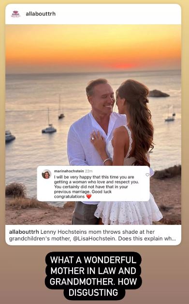 Marina Hochstein (Lenny Hochstein's Mother) Wiki, Age, Family, Husband, Kids, Net worth & More 9 Lisa Hochstein's IG post