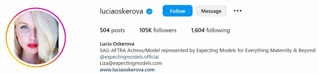 Who is Lucia Oskerova? Age, Height, Net Worth, Husband, Boyfriend, Family, BIO & More 12 Lucia Oskerova's Instagram account