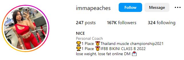Who is Nicha? Meet Jo Lindner's Girlfriend, Wiki, Biography, Height, Age, Family, Net Worth & More 4 Nicha's Instagram account