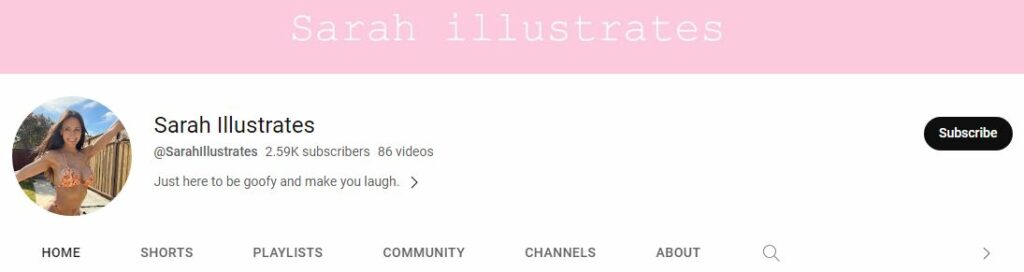 Sarah Illustrates Wiki, Age, Height, Family, Ethnicity, Boyfriend, Biography & More 4 Sarah's Youtube channel