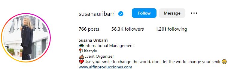 Susana Uribarri Wiki (José Luis Uribarri's Daughter) Age, Husband, Children, Net Worth, Family, BIO & More 10 Susana Uribarri's Instagram Profile