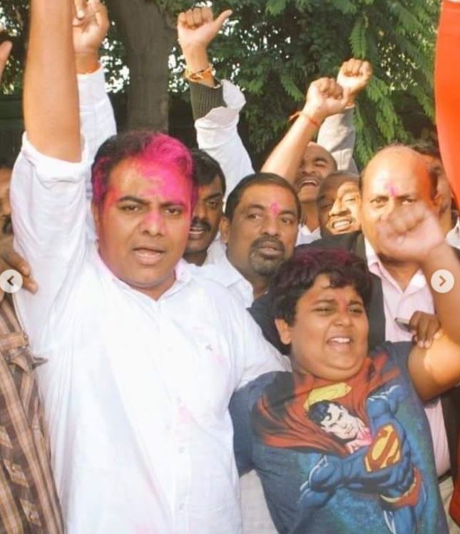 Himanshu Rao Wiki: K. T. Rama Rao's Son, Age, Family, Education, Biography & More 9 Young Himanshu Rao with his dad