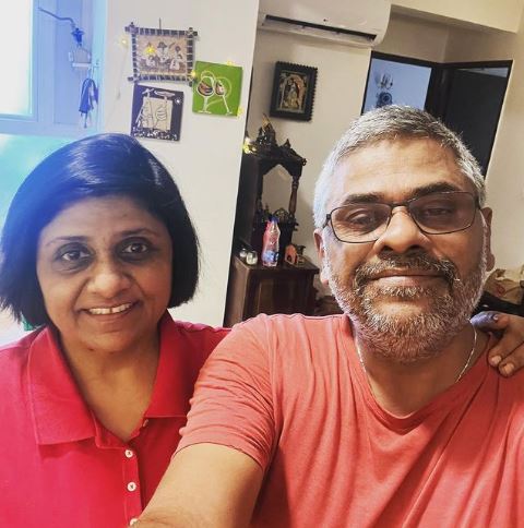 Ambareesh with his sister Shambhavi Vedantam Murthy