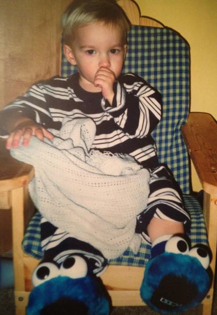 Childhood photo of Chris Rooney