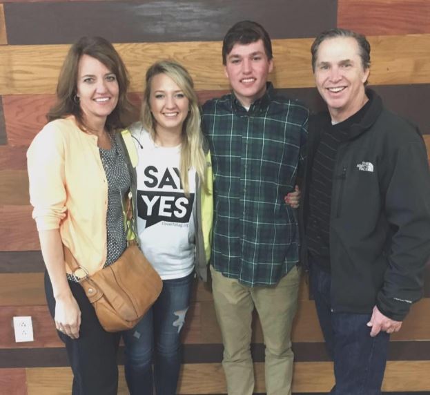 Chris Rooney with his family
