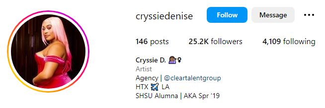Crystal Williams (Dancer) Age, Biography, Wiki, Boyfriend, Height, Parents, Net Worth & More 9 Crystal Williams' Instagram account