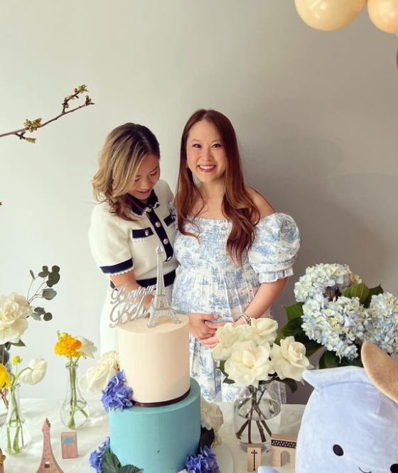 Esther Choi with her sister