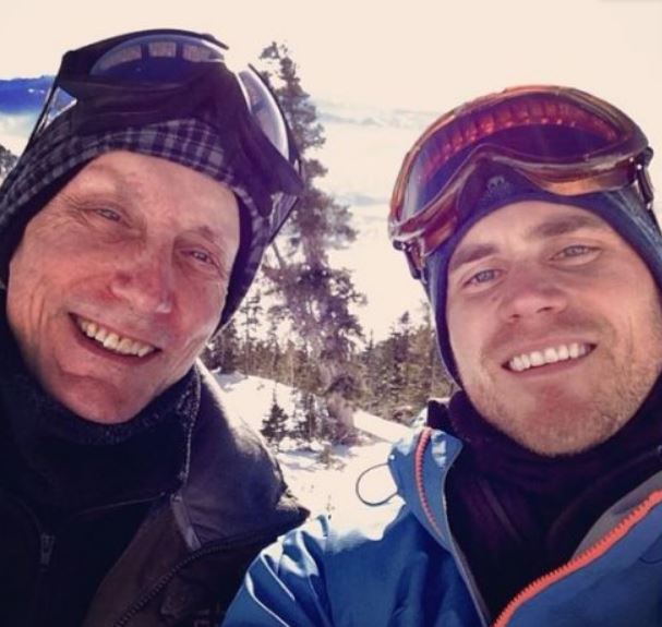 Grant Hughes and his dad