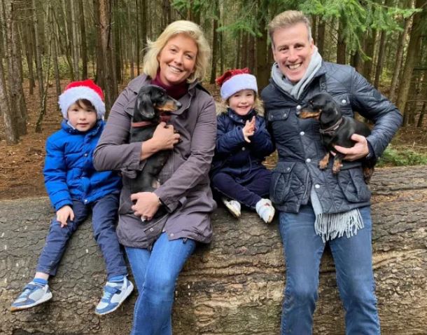 Hannah Summers and Anton Du Beke with their kids