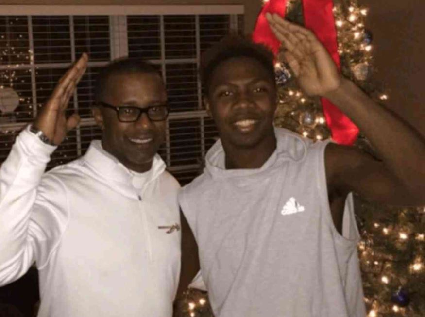 Isaiah Bolden with his father Juran